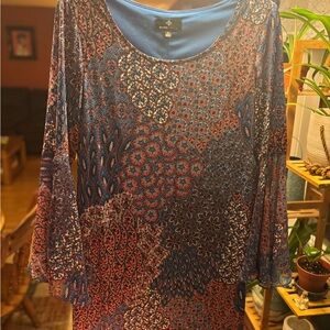 Ronni Nicole Patchwork Print Dress – XL